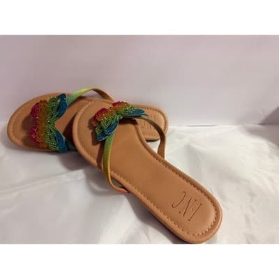 I.N.C. International Concepts Women's Marsha Butterfly Flip-Flop Sandals 8M - Thumbnail 4