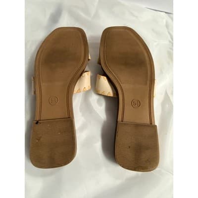 A New Day Women's Helena Whipstitch Slide Open Toe Sandal Beige 5.5 - Thumbnail 12