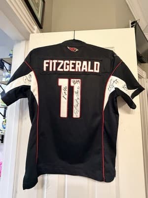 Larry Fitzgerald Multiple Players Team Autographed Arizona Cardinals Jersey #11 - Thumbnail 10