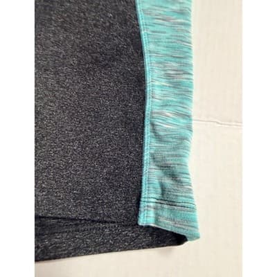 Forever 21 Women’s Athletic Workout Shorts Black Teal Stripe Size Large - Thumbnail 4