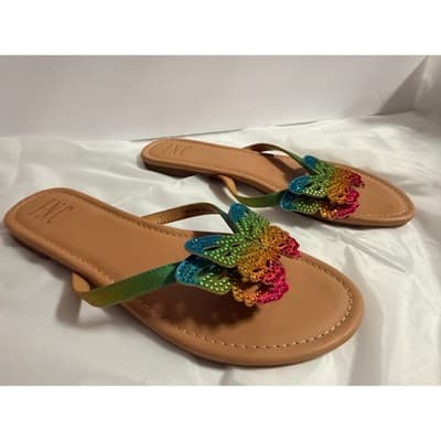 I.N.C. International Concepts Women's Marsha Butterfly Flip-Flop Sandals 8M - Thumbnail 8