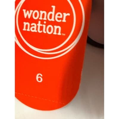 Wonder Nation Ruby Satin Slippers Ballet Slip On Elastic Strap Shoes Red 6 NWT - Thumbnail 11