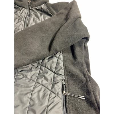 New Balance Women’s Fleece Puffer Full Zip Outdoor Jacket Gray Size Large - Thumbnail 4