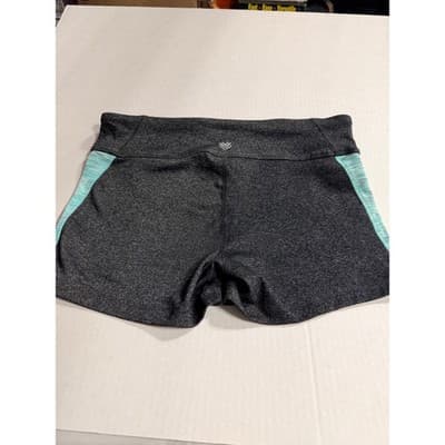 Forever 21 Women’s Athletic Workout Shorts Black Teal Stripe Size Large - Thumbnail 7