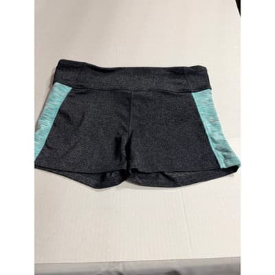 Forever 21 Women’s Athletic Workout Shorts Black Teal Stripe Size Large - Thumbnail 8
