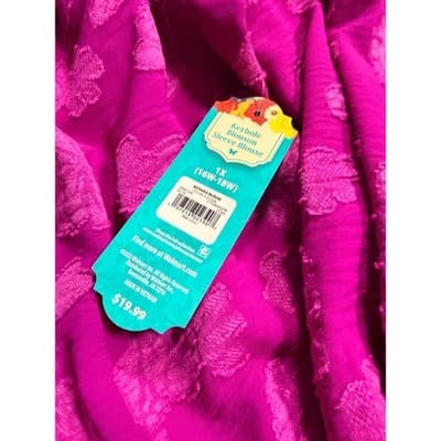 Pioneer Woman Pheasant Keyhole Bar Front Blouse Hot Pink Size 1X NWT - Thumbnail 6
