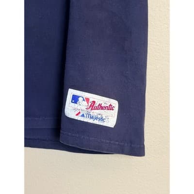 Majestic Atlanta Braves MLB Authentic Collection T-Shirt Blue Baseball Men’s XL - Thumbnail 5