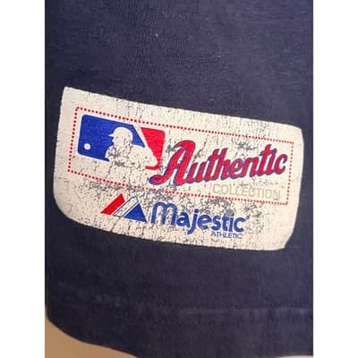 Majestic Atlanta Braves MLB Authentic Collection T-Shirt Blue Baseball Men’s XL - Thumbnail 3