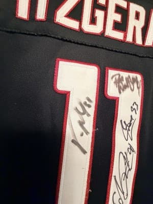 Larry Fitzgerald Multiple Players Team Autographed Arizona Cardinals Jersey #11 - Thumbnail 8