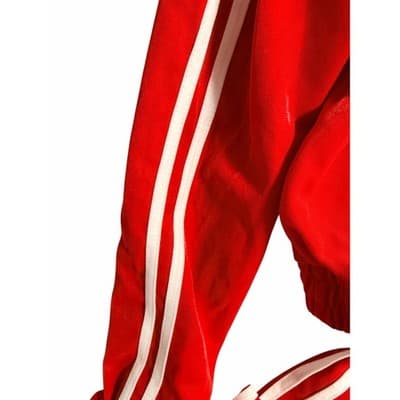 Fashion Nova Tennis Glam Set Two Piece Jogger Hoodie Pants Set Red White XS NWT - Thumbnail 3