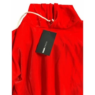 Fashion Nova Tennis Glam Set Two Piece Jogger Hoodie Pants Set Red White XS NWT - Thumbnail 5