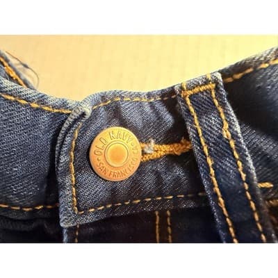 Old Navy Girls Denim Shorts Puppy Sneaker Graphic Embellished Blue Size 10 - Thumbnail 2