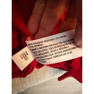 A New Day Sleeveless Ribbed-Knit Polo Top XL Red Button Up Collared Stretch - Thumbnail 12