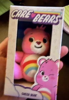 Care Bears Micro Teenies Cheer Bear Mini Plush 3 Inch Pink Rainbow Toy NEW NIB - Thumbnail 7