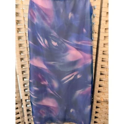 Superdown Jasper Glove Mini Dress M Purple Square Neckline Sleeveless - Thumbnail 4