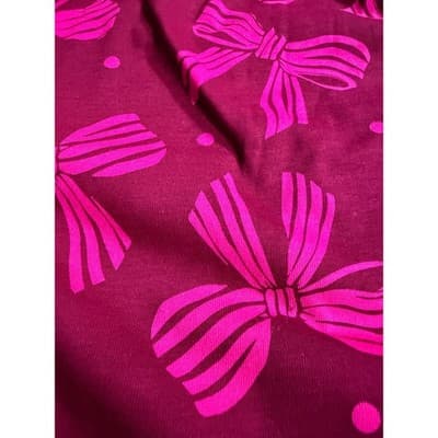 NWT Wonder Nation Girls Long Sleeve Casual Play Dress Hot Pink Large (10-12) - Thumbnail 9