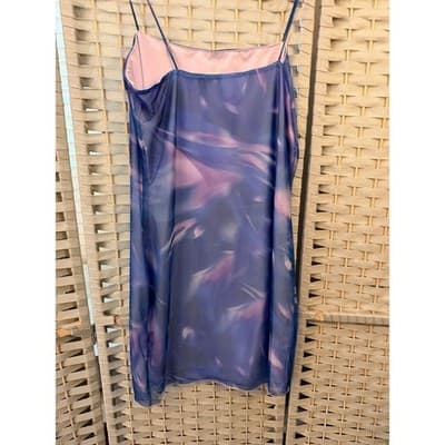 Superdown Jasper Glove Mini Dress M Purple Square Neckline Sleeveless - Thumbnail 8
