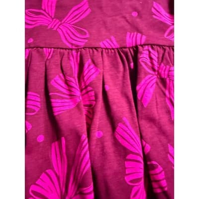 NWT Wonder Nation Girls Long Sleeve Casual Play Dress Hot Pink Large (10-12) - Thumbnail 12