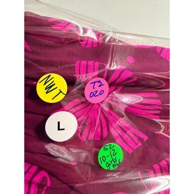 NWT Wonder Nation Girls Long Sleeve Casual Play Dress Hot Pink Large (10-12) - Thumbnail 13