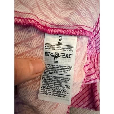 Old Navy Fit & Flare Cami Mini Dress XL Pink Stripe Slim Fit A-Line Sleeveless - Thumbnail 12