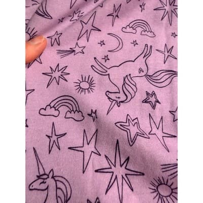 NWT Wonder Nation Girls Unicorn Cotton Long Sleeve Play Dress Purple XXL (18 ) - Thumbnail 13