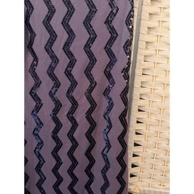 Planet Gold Couture Medium Sequin Chevron Sheath Mini Dress Sleeveless Purple - Thumbnail 3