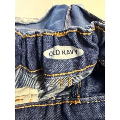 Old Navy Girls Denim Shorts Puppy Sneaker Graphic Embellished Blue Size 10 - Thumbnail 5