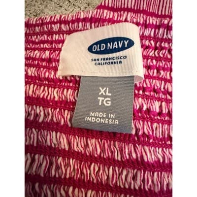 Old Navy Fit & Flare Cami Mini Dress XL Pink Stripe Slim Fit A-Line Sleeveless - Thumbnail 11