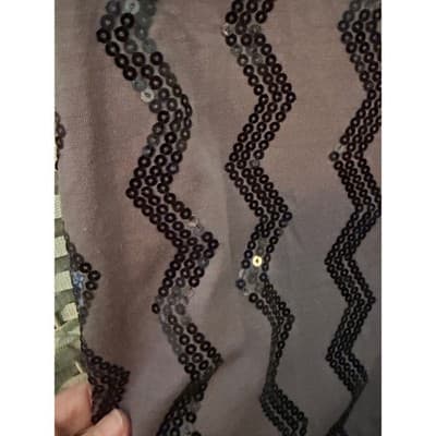 Planet Gold Couture Medium Sequin Chevron Sheath Mini Dress Sleeveless Purple - Thumbnail 6
