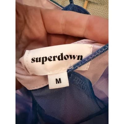 Superdown Jasper Glove Mini Dress M Purple Square Neckline Sleeveless - Thumbnail 11
