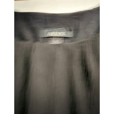 ALYX Elegant Chiffon Handkerchief Cut Layered Blouse TunicTop Black Large - Thumbnail 4