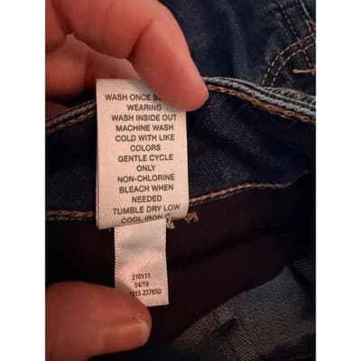 MUDD Women's Utility Mini Skirt Junior 15 Dark Blue Mid Rise Cargo Pocket - Thumbnail 13