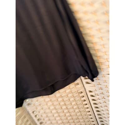 Liz Claiborne Long Sleeve Black Two Tone Stripe Gold Button XS Keyhole Neckline - Thumbnail 13