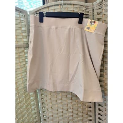 32 Degrees Cool Ladies Athletic Tennis Skort Beige XL NWT Pull On Style - Thumbnail 15