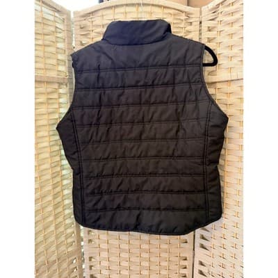 SB Active Puffer Vest Jacket Black Large NWOT Full Zip Front Mock Neck Collar - Thumbnail 11