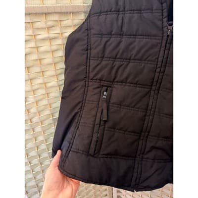 SB Active Puffer Vest Jacket Black Large NWOT Full Zip Front Mock Neck Collar - Thumbnail 9