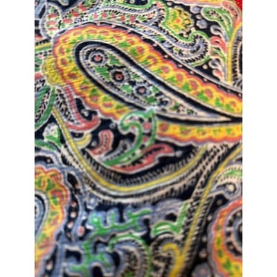 American Living Paisley Print Peasant Blouse Multicolor L Three Quarter Sleeve - Thumbnail 3
