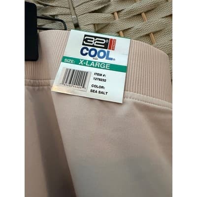 32 Degrees Cool Ladies Athletic Tennis Skort Beige XL NWT Pull On Style - Thumbnail 12