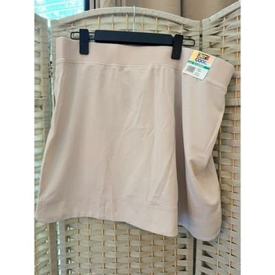 32 Degrees Cool Ladies Athletic Tennis Skort Beige XL NWT Pull On Style - Thumbnail 13