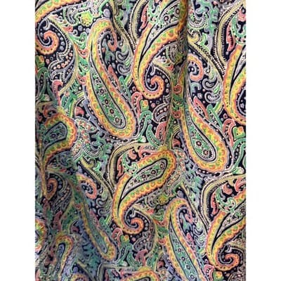 American Living Paisley Print Peasant Blouse Multicolor L Three Quarter Sleeve - Thumbnail 11
