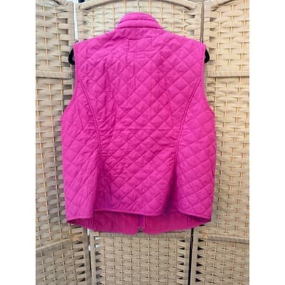 Van Heusen Quilted Zip Front Outerwear Vest XL Pink NWOT Standalone Collar - Thumbnail 8