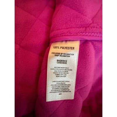 Van Heusen Quilted Zip Front Outerwear Vest XL Pink NWOT Standalone Collar - Thumbnail 13