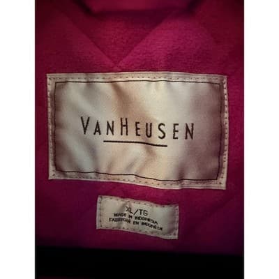 Van Heusen Quilted Zip Front Outerwear Vest XL Pink NWOT Standalone Collar - Thumbnail 5