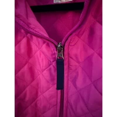 Van Heusen Quilted Zip Front Outerwear Vest XL Pink NWOT Standalone Collar - Thumbnail 7