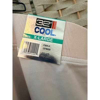 32 Degrees Cool Ladies Athletic Tennis Skort Beige XL NWT Pull On Style - Thumbnail 3