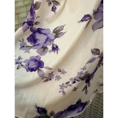 SHEIN Floral Spaghetti Strap Tank Top White Lilac Purple Flowy Women’s Large - Thumbnail 13