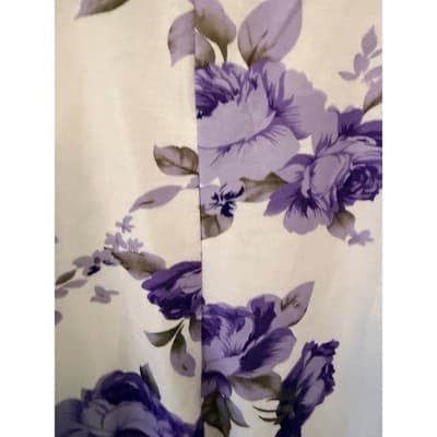 SHEIN Floral Spaghetti Strap Tank Top White Lilac Purple Flowy Women’s Large - Thumbnail 6