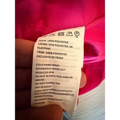 Bardot Roxy Lace Eyelet Midi Dress XL/12 Hot Pink Fit Flare Spaghetti Strap NWT - Thumbnail 22