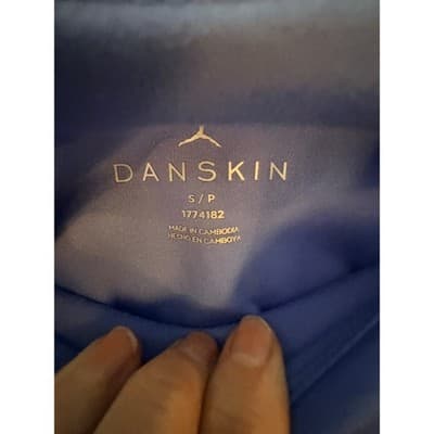 DANSKIN High Rise Waistband Women's Biker Shorts Purple S Athletic Side Pockets - Thumbnail 7