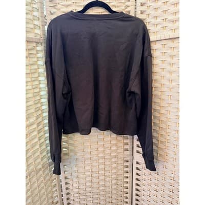 H&M Divided Desolate The Tour Printed Sweatshirt L Black Cropped Long Sleeve - Thumbnail 7